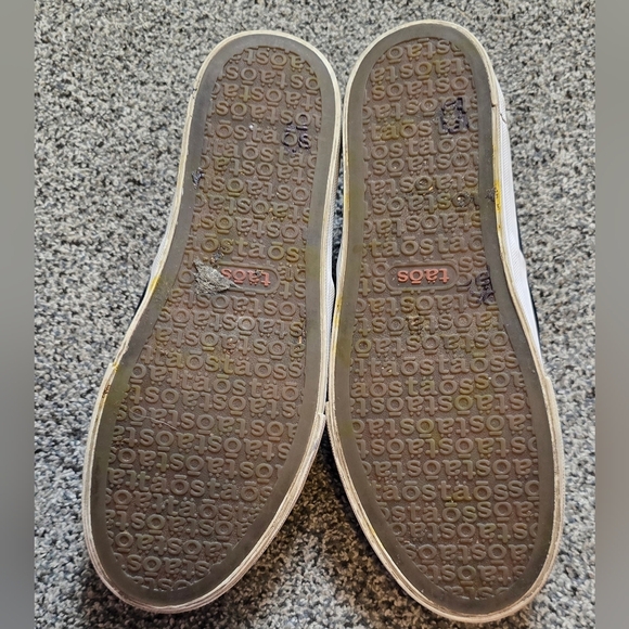 SOLD Taos Rubber Soul slip-on Canvas Black sneakers womens size 10 - Picture 6 of 12